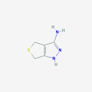 molecular formula C5H7N3S B1498332 4,6-dihydro-1H-thieno[3,4-c]pyrazol-3-amine 