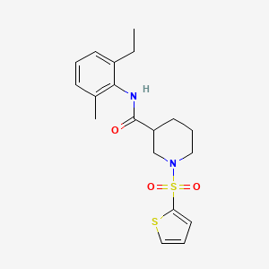 N-(2-ethyl-6-methylphenyl)-1-(thiophen-2-ylsulfonyl)piperidine-3-carboxamide