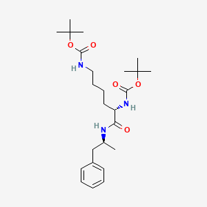 molecular formula C25H41N3O5 B1498334 N~2~,N~6~-Bis(tert-butoxycarbonyl)-N-[(2S)-1-phenylpropan-2-yl]-L-lysinamide CAS No. 819871-13-1