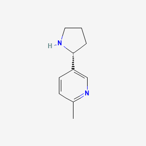 molecular formula C10H14N2 B1498337 5-((2R)Pyrrolidin-2-yl)-2-methylpyridine 