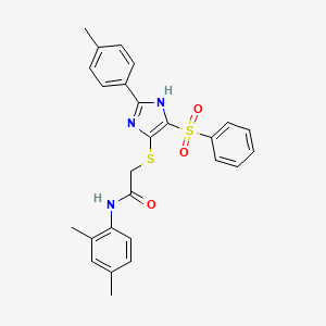 N-(2,4-dimethylphenyl)-2-{[2-(4-methylphenyl)-4-(phenylsulfonyl)-1H-imidazol-5-yl]sulfanyl}acetamide