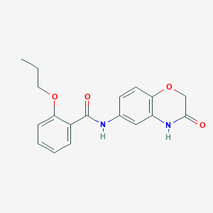 N-(3-oxo-3,4-dihydro-2H-1,4-benzoxazin-6-yl)-2-propoxybenzamide