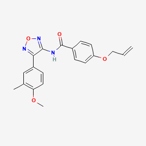 molecular formula C20H19N3O4 B14983410 N-[4-(4-methoxy-3-methylphenyl)-1,2,5-oxadiazol-3-yl]-4-(prop-2-en-1-yloxy)benzamide 