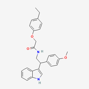 2-(4-ethylphenoxy)-N-[2-(1H-indol-3-yl)-2-(4-methoxyphenyl)ethyl]acetamide