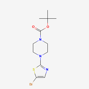 B1498345 Tert-butyl 4-(5-bromo-1,3-thiazol-2-yl)piperazine-1-carboxylate CAS No. 623588-36-3