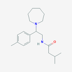 N-[2-(azepan-1-yl)-2-(4-methylphenyl)ethyl]-3-methylbutanamide