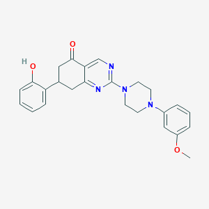 7-(2-hydroxyphenyl)-2-[4-(3-methoxyphenyl)piperazin-1-yl]-7,8-dihydroquinazolin-5(6H)-one