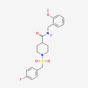 1-[(4-fluorobenzyl)sulfonyl]-N-(2-methoxybenzyl)piperidine-4-carboxamide