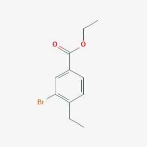 molecular formula C11H13BrO2 B1498354 乙基3-溴-4-乙基苯甲酸酯 CAS No. 1131615-08-1