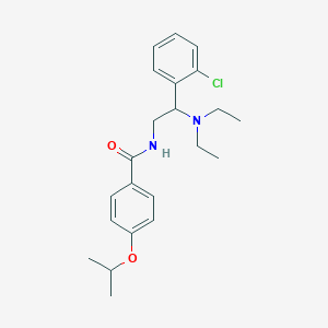 N-[2-(2-chlorophenyl)-2-(diethylamino)ethyl]-4-(propan-2-yloxy)benzamide