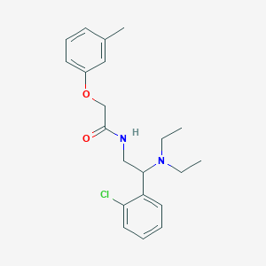 N-[2-(2-chlorophenyl)-2-(diethylamino)ethyl]-2-(3-methylphenoxy)acetamide