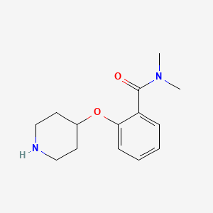 molecular formula C14H20N2O2 B1498361 N,N-Dimethyl-2-(4-piperidinyloxy)benzamide CAS No. 902837-08-5