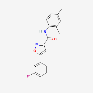 N-(2,4-dimethylphenyl)-5-(3-fluoro-4-methylphenyl)-1,2-oxazole-3-carboxamide