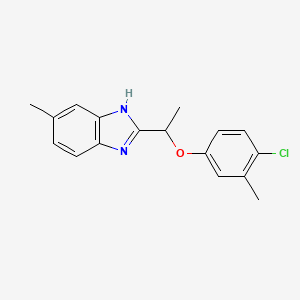 2-[1-(4-chloro-3-methylphenoxy)ethyl]-5-methyl-1H-benzimidazole