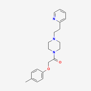 2-(4-Methylphenoxy)-1-{4-[2-(pyridin-2-yl)ethyl]piperazin-1-yl}ethanone