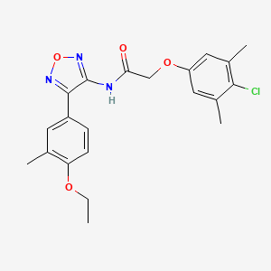 2-(4-chloro-3,5-dimethylphenoxy)-N-[4-(4-ethoxy-3-methylphenyl)-1,2,5-oxadiazol-3-yl]acetamide