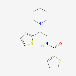 N-[2-(piperidin-1-yl)-2-(thiophen-2-yl)ethyl]thiophene-2-carboxamide