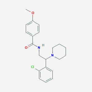 N-[2-(2-chlorophenyl)-2-(piperidin-1-yl)ethyl]-4-methoxybenzamide