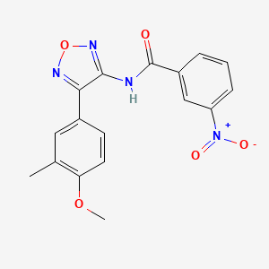 N-[4-(4-methoxy-3-methylphenyl)-1,2,5-oxadiazol-3-yl]-3-nitrobenzamide