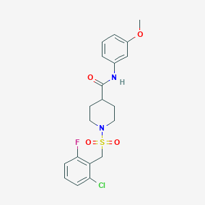 1-[(2-chloro-6-fluorobenzyl)sulfonyl]-N-(3-methoxyphenyl)piperidine-4-carboxamide