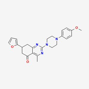 7-(2-furyl)-2-[4-(4-methoxyphenyl)piperazin-1-yl]-4-methyl-7,8-dihydroquinazolin-5(6H)-one