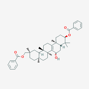 molecular formula C44H58O5 B149838 3,29-Dibenzoyl Rarounitriol CAS No. 873001-54-8