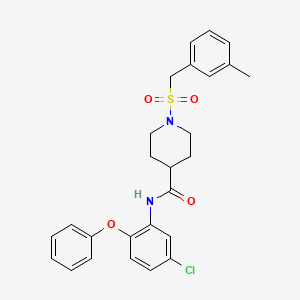 N-(5-chloro-2-phenoxyphenyl)-1-[(3-methylbenzyl)sulfonyl]piperidine-4-carboxamide