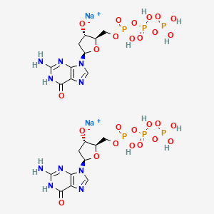 molecular formula C20H30N10Na2O26P6 B1498383 Guanosine 5'-(tetrahydrogen triphosphate), 2'-deoxy-, disodium salt CAS No. 95648-76-3