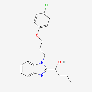 1-{1-[3-(4-chlorophenoxy)propyl]-1H-benzimidazol-2-yl}butan-1-ol