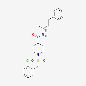 1-[(2-chlorobenzyl)sulfonyl]-N-(4-phenylbutan-2-yl)piperidine-4-carboxamide