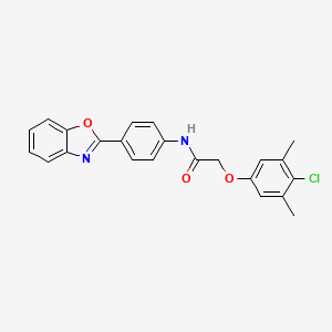 N-[4-(1,3-benzoxazol-2-yl)phenyl]-2-(4-chloro-3,5-dimethylphenoxy)acetamide