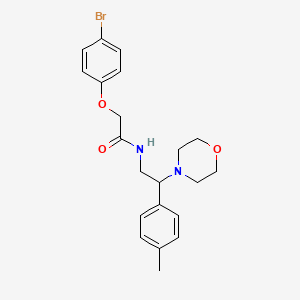 2-(4-bromophenoxy)-N-[2-(4-methylphenyl)-2-(morpholin-4-yl)ethyl]acetamide