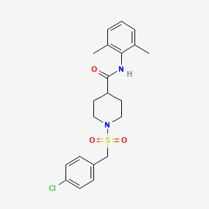 1-[(4-chlorobenzyl)sulfonyl]-N-(2,6-dimethylphenyl)piperidine-4-carboxamide