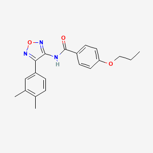 N-[4-(3,4-dimethylphenyl)-1,2,5-oxadiazol-3-yl]-4-propoxybenzamide