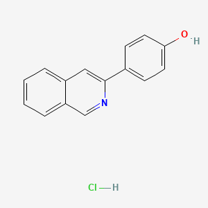 molecular formula C15H12ClNO B1498392 4-(Isoquinolin-3-yl)phenol hydrochloride CAS No. 884500-89-4