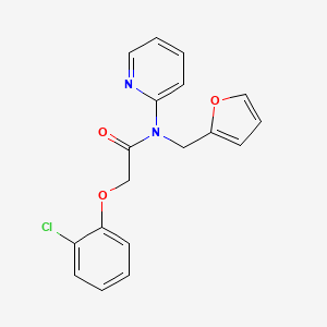 2-(2-chlorophenoxy)-N-(furan-2-ylmethyl)-N-(pyridin-2-yl)acetamide