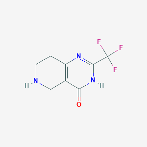 molecular formula C8H8F3N3O B1498396 2-(Trifluoromethyl)-5,6,7,8-tetrahydropyrido[4,3-d]pyrimidin-4(1H)-one CAS No. 741737-19-9