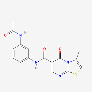 N-[3-(acetylamino)phenyl]-3-methyl-5-oxo-5H-[1,3]thiazolo[3,2-a]pyrimidine-6-carboxamide