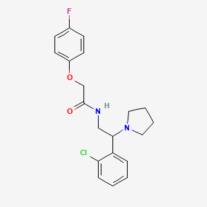 molecular formula C20H22ClFN2O2 B14984001 N-[2-(2-chlorophenyl)-2-(pyrrolidin-1-yl)ethyl]-2-(4-fluorophenoxy)acetamide 