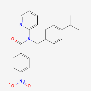 4-nitro-N-[4-(propan-2-yl)benzyl]-N-(pyridin-2-yl)benzamide