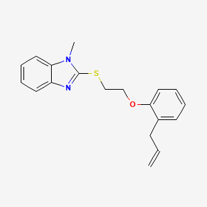 1-methyl-2-({2-[2-(prop-2-en-1-yl)phenoxy]ethyl}sulfanyl)-1H-benzimidazole