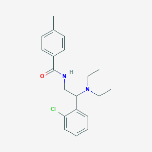 molecular formula C20H25ClN2O B14984094 N-[2-(2-chlorophenyl)-2-(diethylamino)ethyl]-4-methylbenzamide 