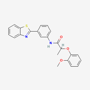 N-[3-(1,3-benzothiazol-2-yl)phenyl]-2-(2-methoxyphenoxy)propanamide