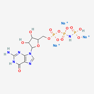 Guanosine 5a2-[beta,gamma-imido]triphosphate trisodium salt hydrate