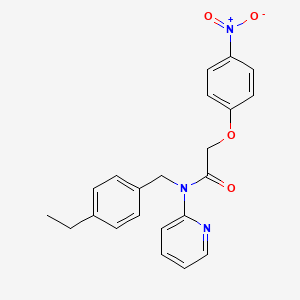 N-(4-ethylbenzyl)-2-(4-nitrophenoxy)-N-(pyridin-2-yl)acetamide