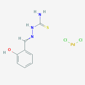 molecular formula C8H9Cl2N3OPdS B1498412 Dichloropalladium;[(2-hydroxyphenyl)methylideneamino]thiourea CAS No. 219954-63-9