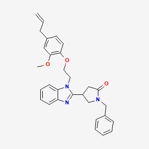 molecular formula C30H31N3O3 B14984139 1-benzyl-4-(1-{2-[2-methoxy-4-(prop-2-en-1-yl)phenoxy]ethyl}-1H-benzimidazol-2-yl)pyrrolidin-2-one 