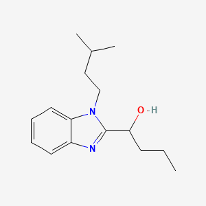 1-[1-(3-methylbutyl)-1H-benzimidazol-2-yl]butan-1-ol