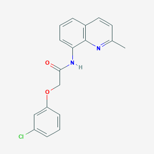 2-(3-chlorophenoxy)-N-(2-methylquinolin-8-yl)acetamide