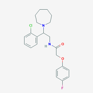 molecular formula C22H26ClFN2O2 B14984224 N-[2-(azepan-1-yl)-2-(2-chlorophenyl)ethyl]-2-(4-fluorophenoxy)acetamide 